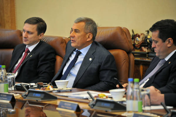 Встреча Президента Республики Татарстан Р.Н. Минниханова с делегацией компании &quot;Альстом&quot; (Франция)