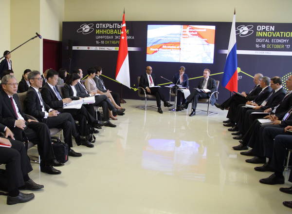 Заседание Межправительственной Российско-Сингапурской комиссии высокого уровня. Фото А. Ерашова