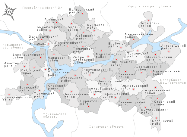 Карта г альметьевск